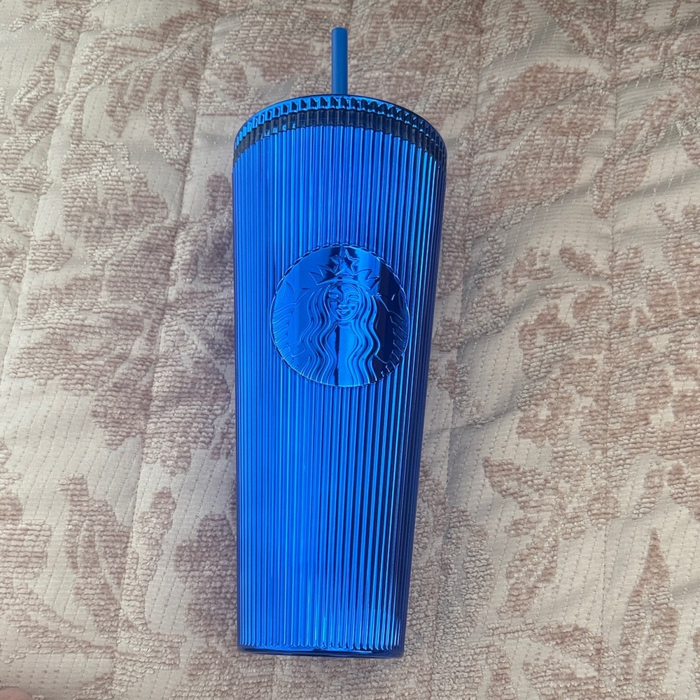 Starbucks Radiant Blue Tumbler with Straw